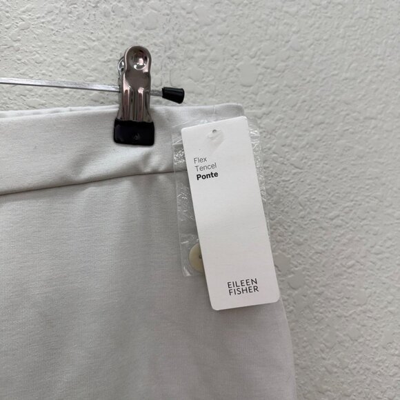 Eileen Fisher Flex Tencel Ponte Bone Slouchy Pull On Ankle Pant Womens sz Small - Picture 4 of 10